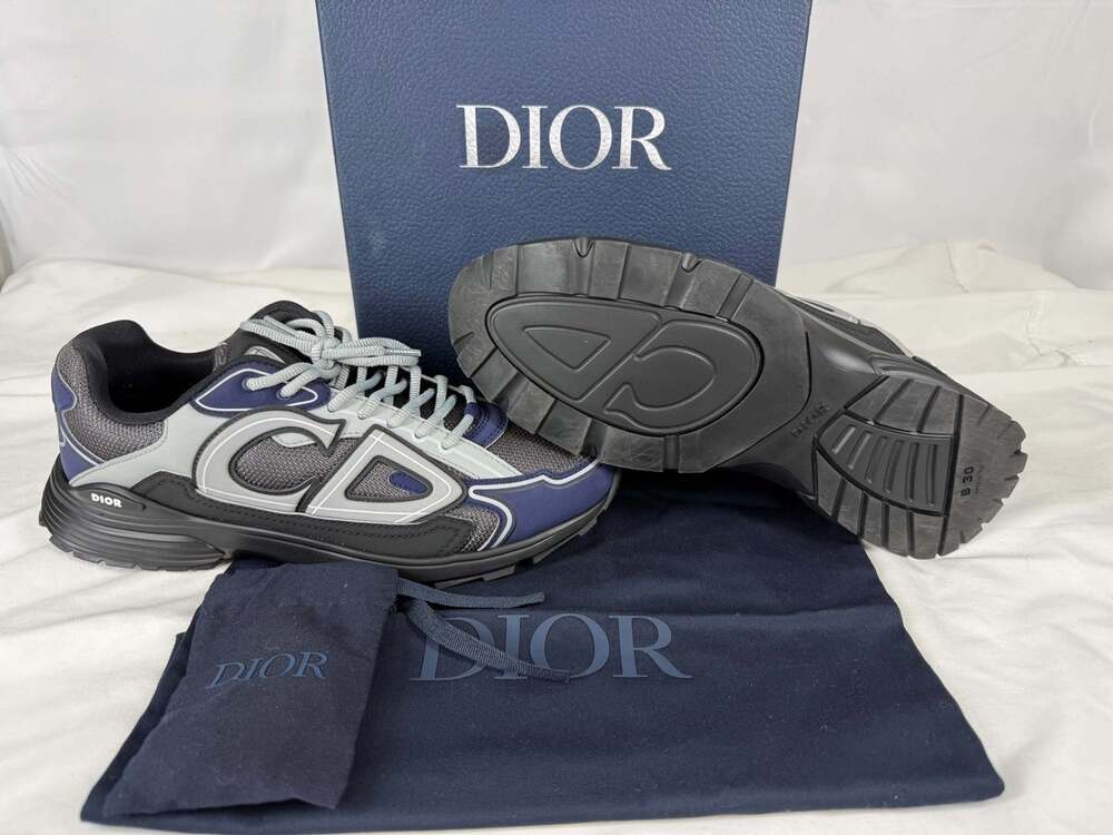 US Men's Size 10.5 Christian Dior B30 Countdown Sneakers Blue SPB-JB 373411